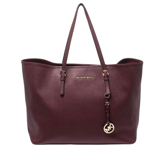 michael kors jet set burgundy|Michael Kors usa.